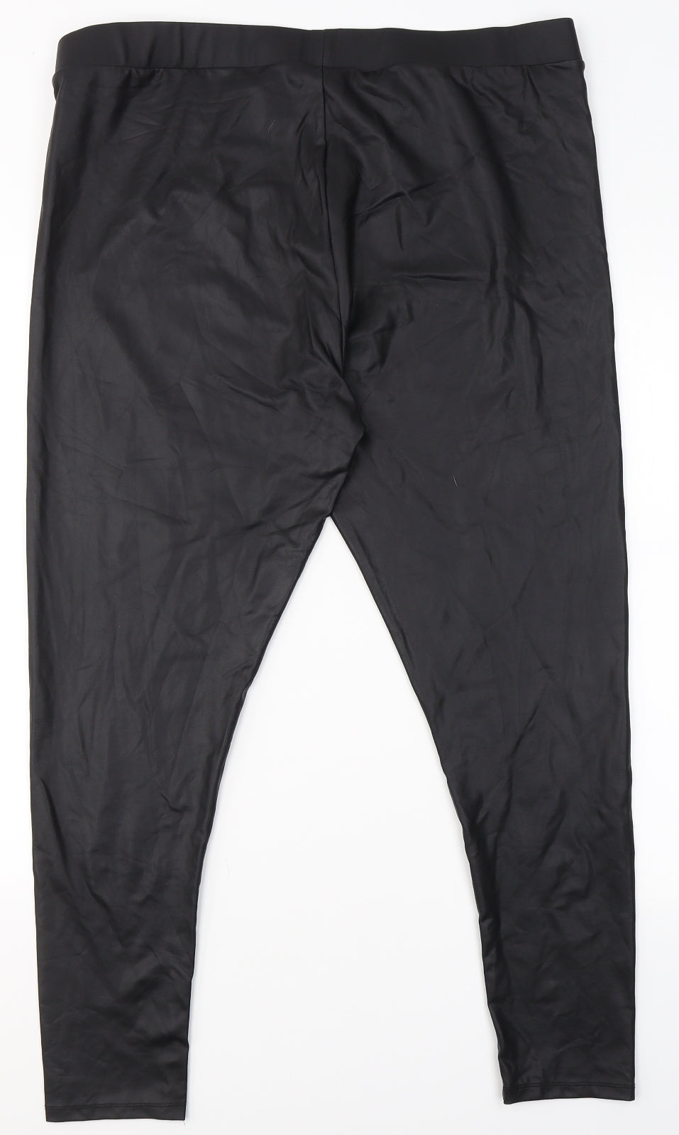 Primark Womens Black  Polyester Jegging Leggings Size XL L26.5 in   - Faux leather
