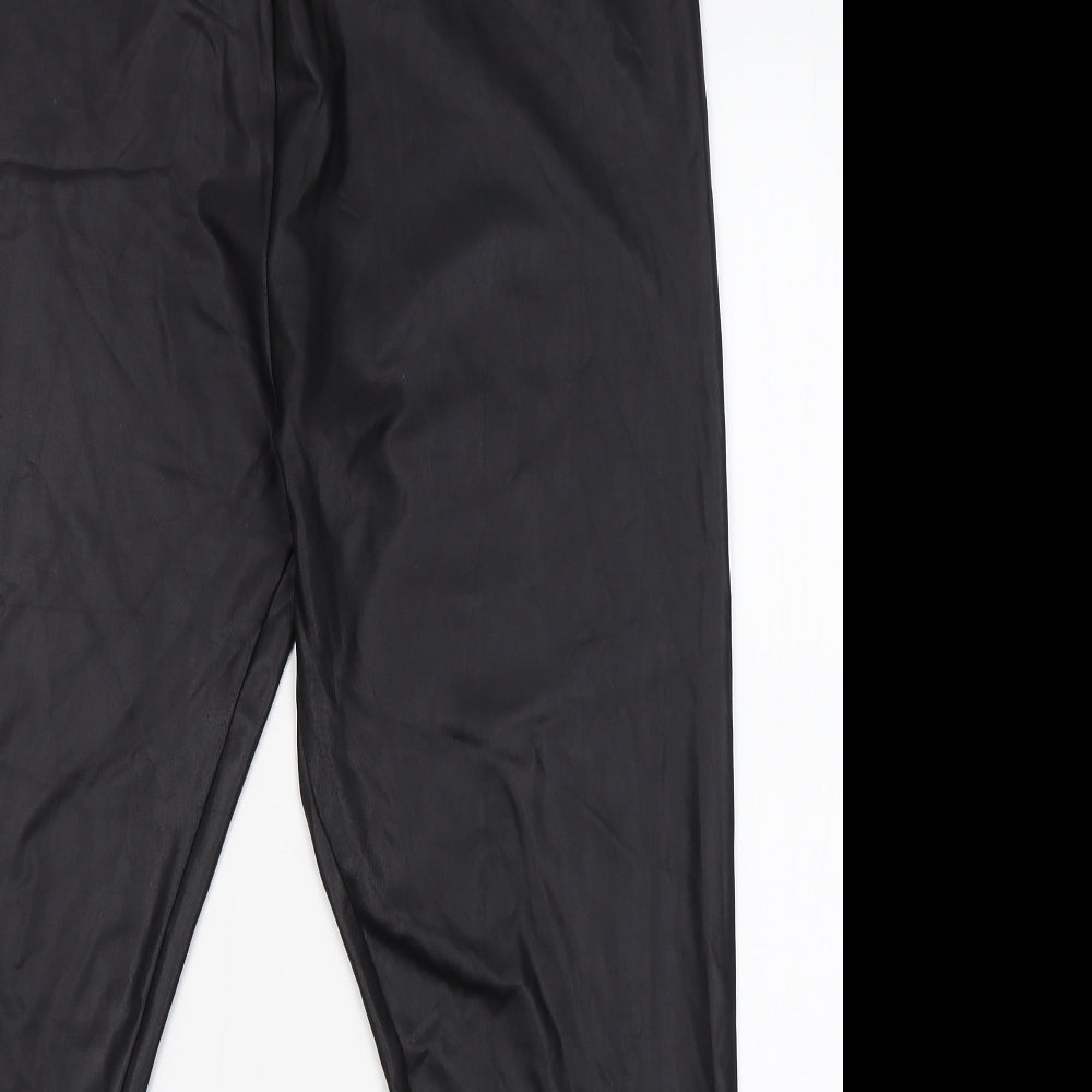 Primark Womens Black  Polyester Jegging Leggings Size XL L26.5 in   - Faux leather