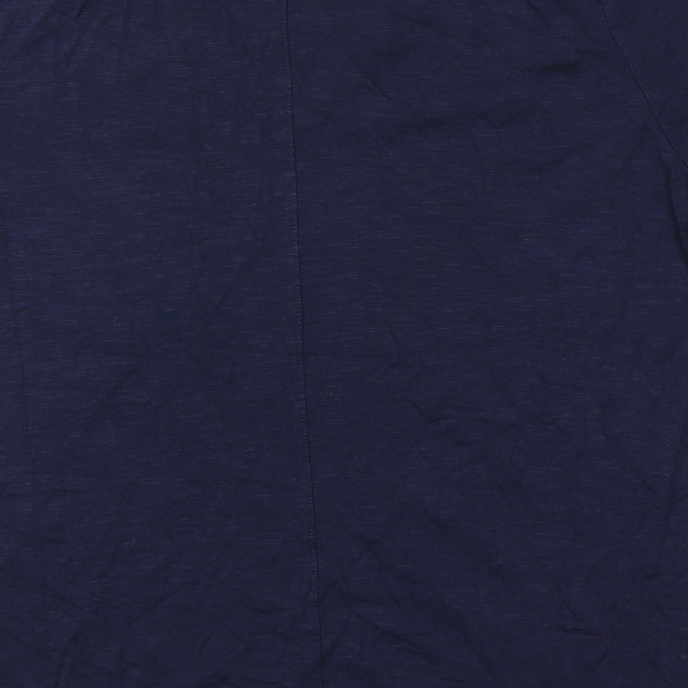 F&F Womens Blue  Cotton Basic T-Shirt Size 14 V-Neck