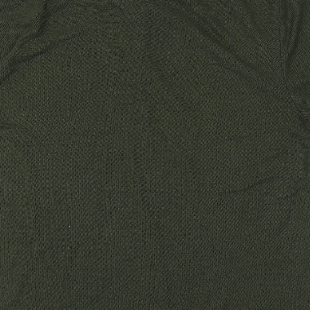 River Road Mens Green  Polyester  T-Shirt Size Big 2X Collared