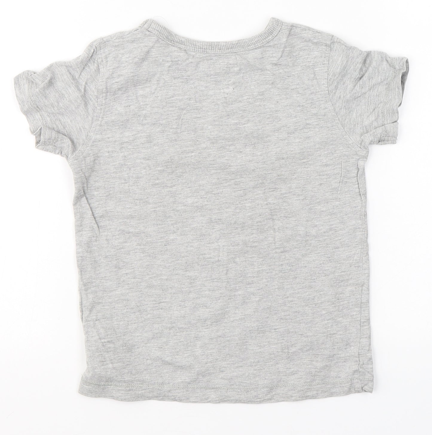 NEXT Boys Grey  Cotton Basic T-Shirt Size 2-3 Years Round Neck  - Dinosaur Grr