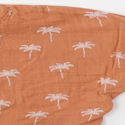 TU Boys Orange  Cotton Shorts Set Outfit/Set Size 18-24 Months   - Palm Tree