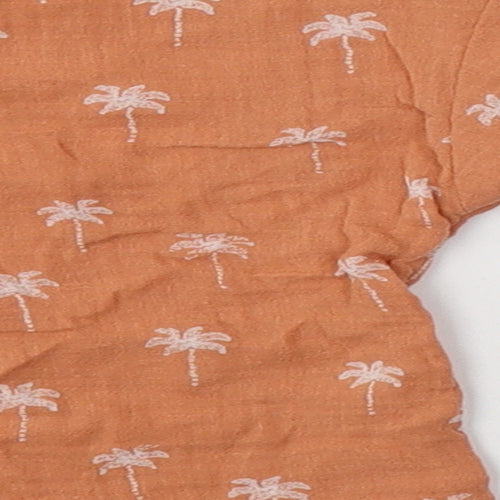 TU Boys Orange  Cotton Shorts Set Outfit/Set Size 18-24 Months   - Palm Tree