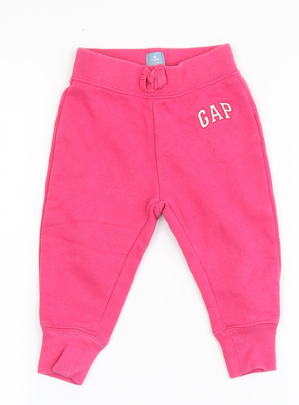 Gap Girls Pink  Cotton Jogger Trousers Size 12-18 Months