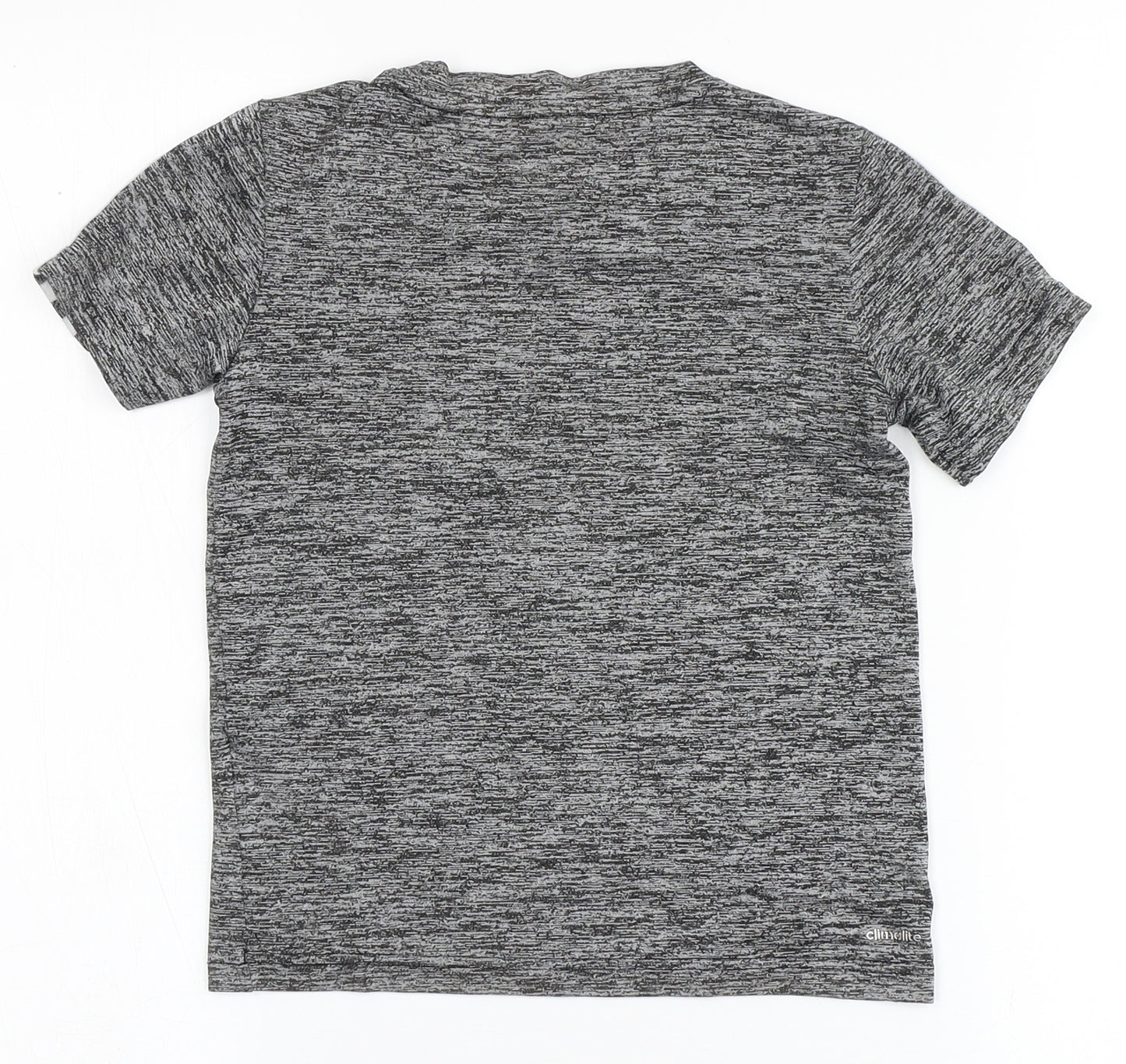 adidas Boys Grey  100% Polyester Basic T-Shirt Size 5-6 Years Round Neck