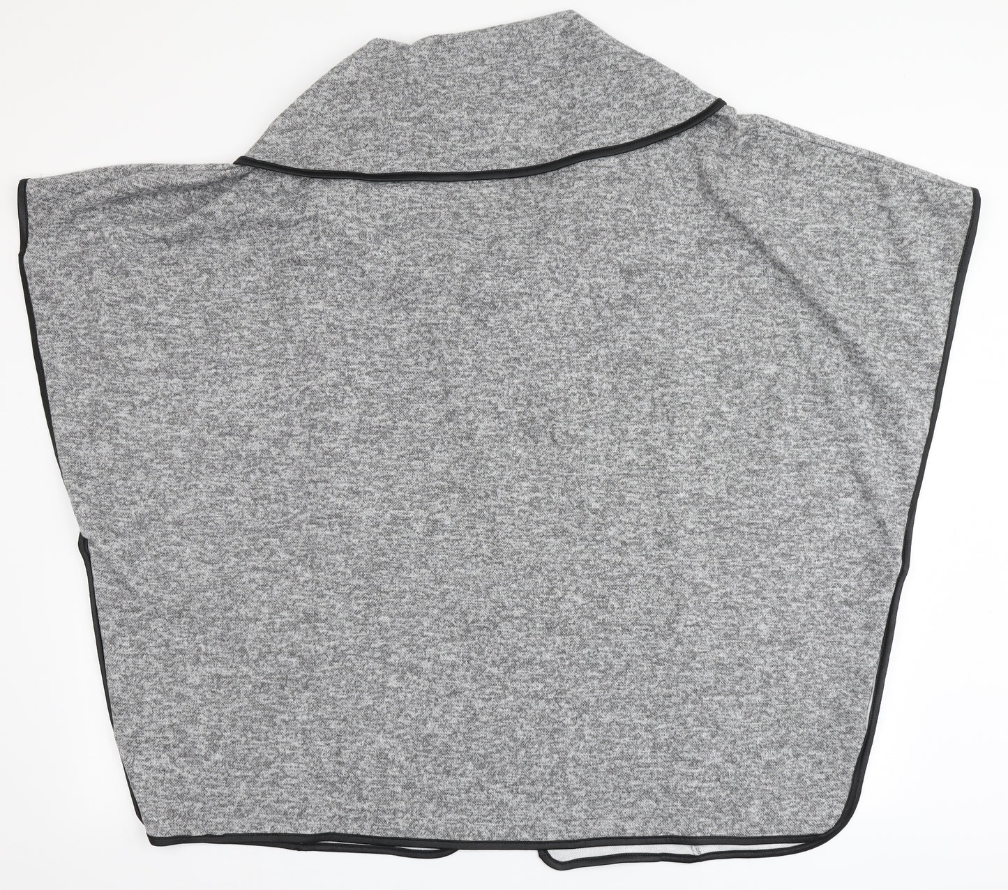 Obsession Womens Grey Scoop Neck  Polyester Cardigan Jumper Size L
