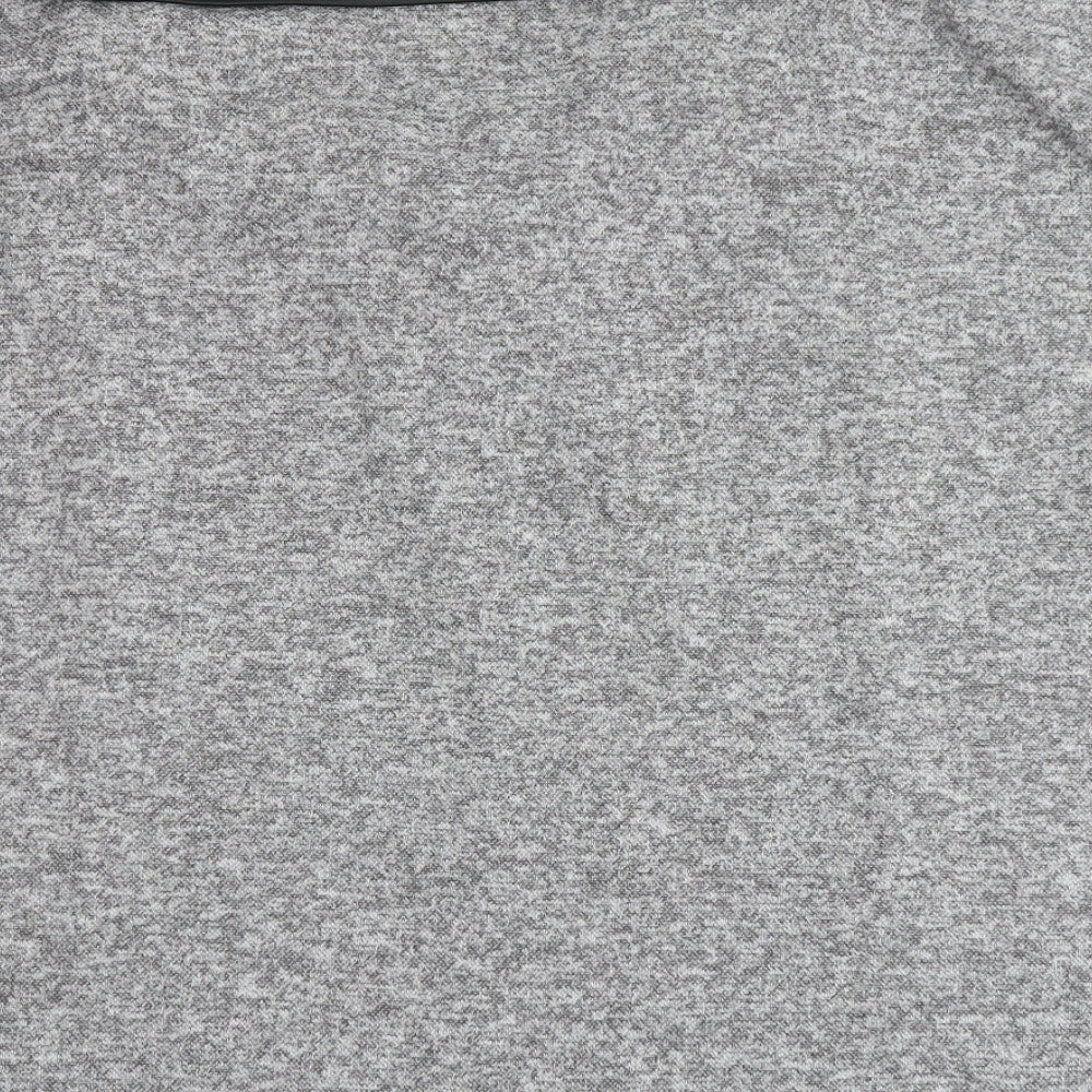 Obsession Womens Grey Scoop Neck  Polyester Cardigan Jumper Size L