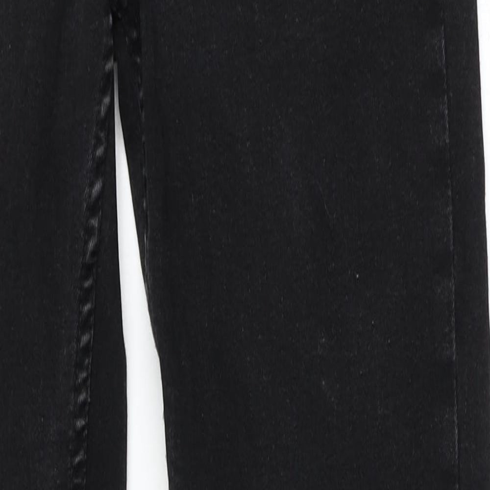 Zara Womens Black  Cotton Skinny Jeans Size 12 L30 in Regular