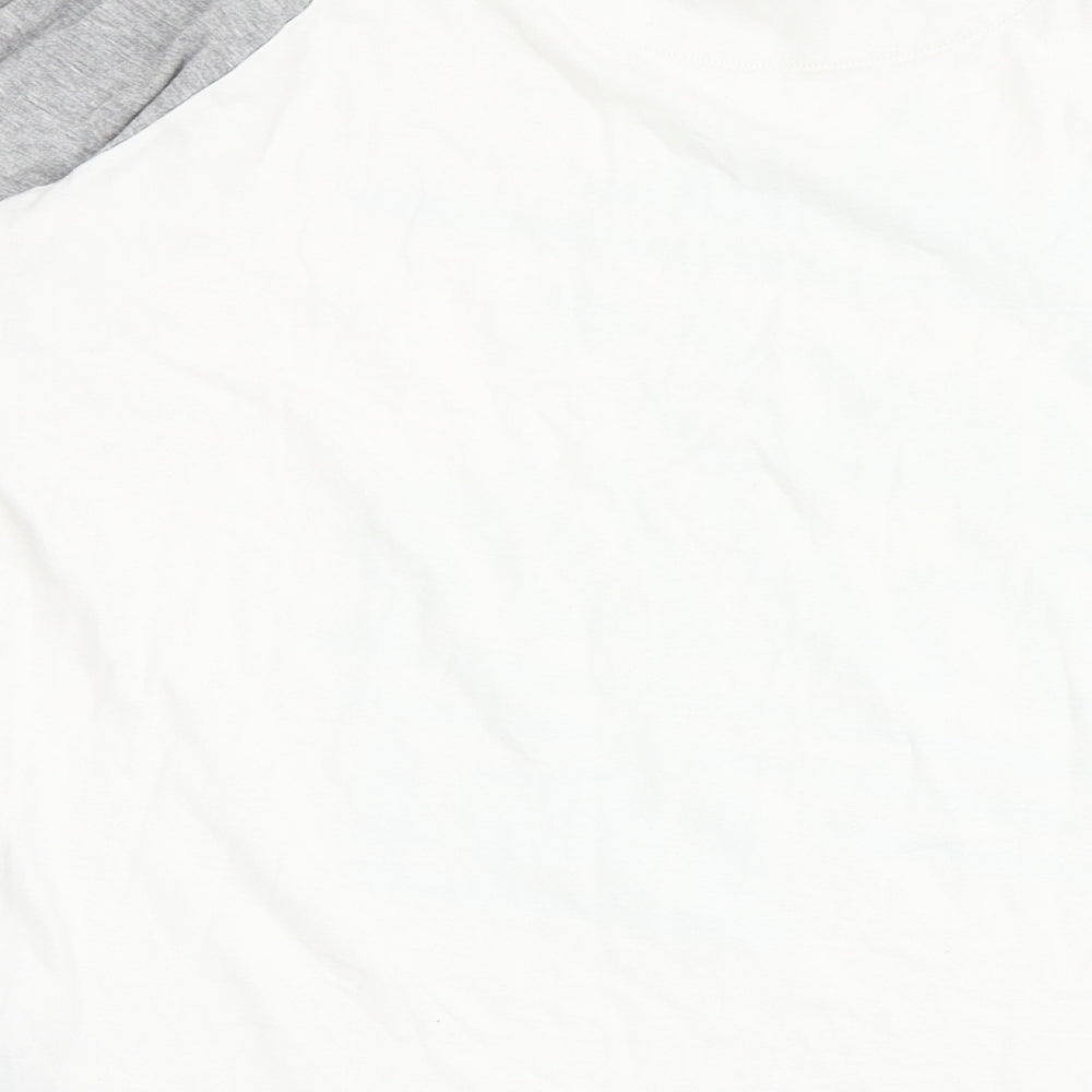 Marks and Spencer Boys White Solid 100% Cotton  Pyjama Top Size 13-14 Years   - Just Chillin'
