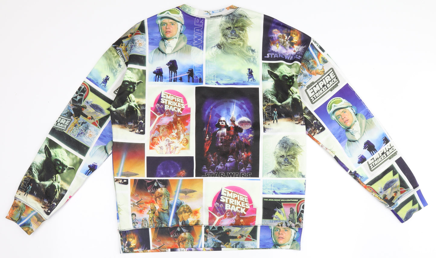 Star Wars Mens Multicoloured  Polyester Pullover Sweatshirt Size S   - Star Wars
