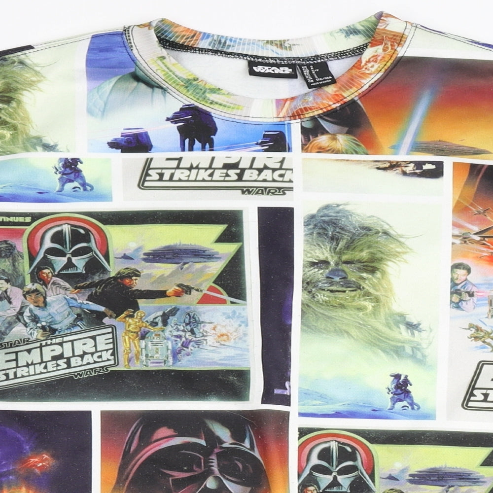 Star Wars Mens Multicoloured  Polyester Pullover Sweatshirt Size S   - Star Wars