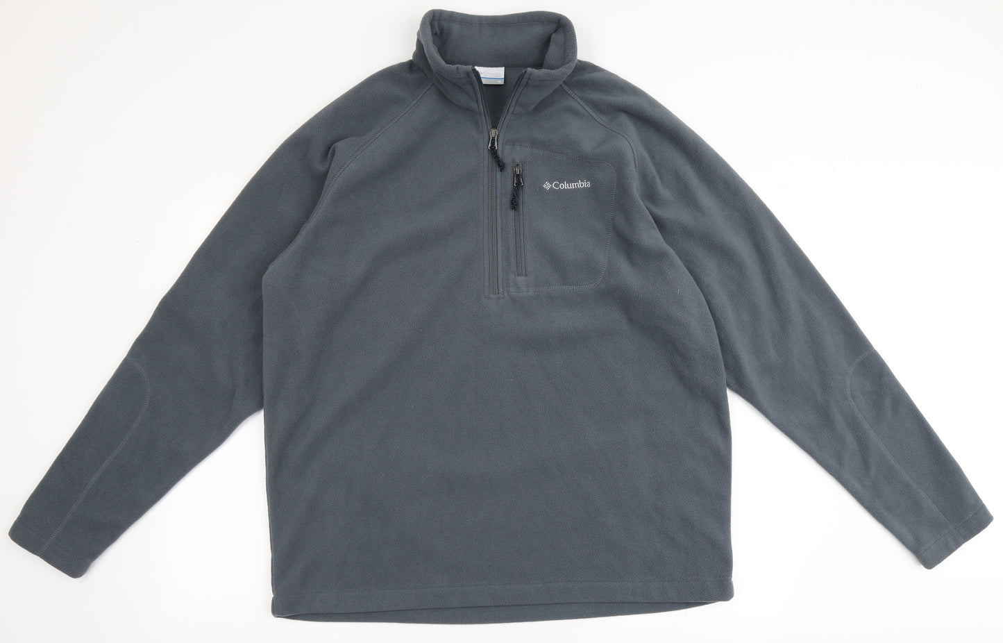 Columbia Mens Grey  Polyester Pullover Sweatshirt Size XL