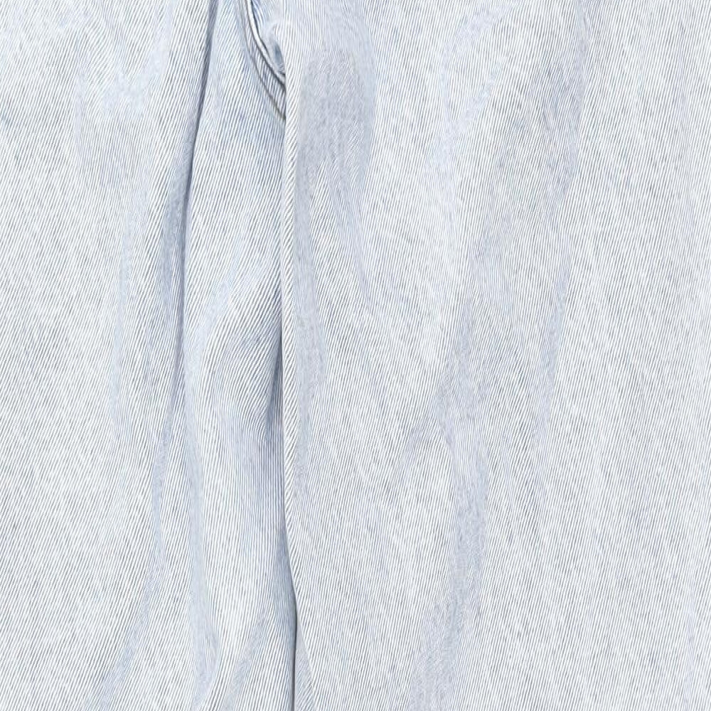 Primark Womens Blue  100% Cotton Straight Jeans Size 12 L27.5 in Regular Zip