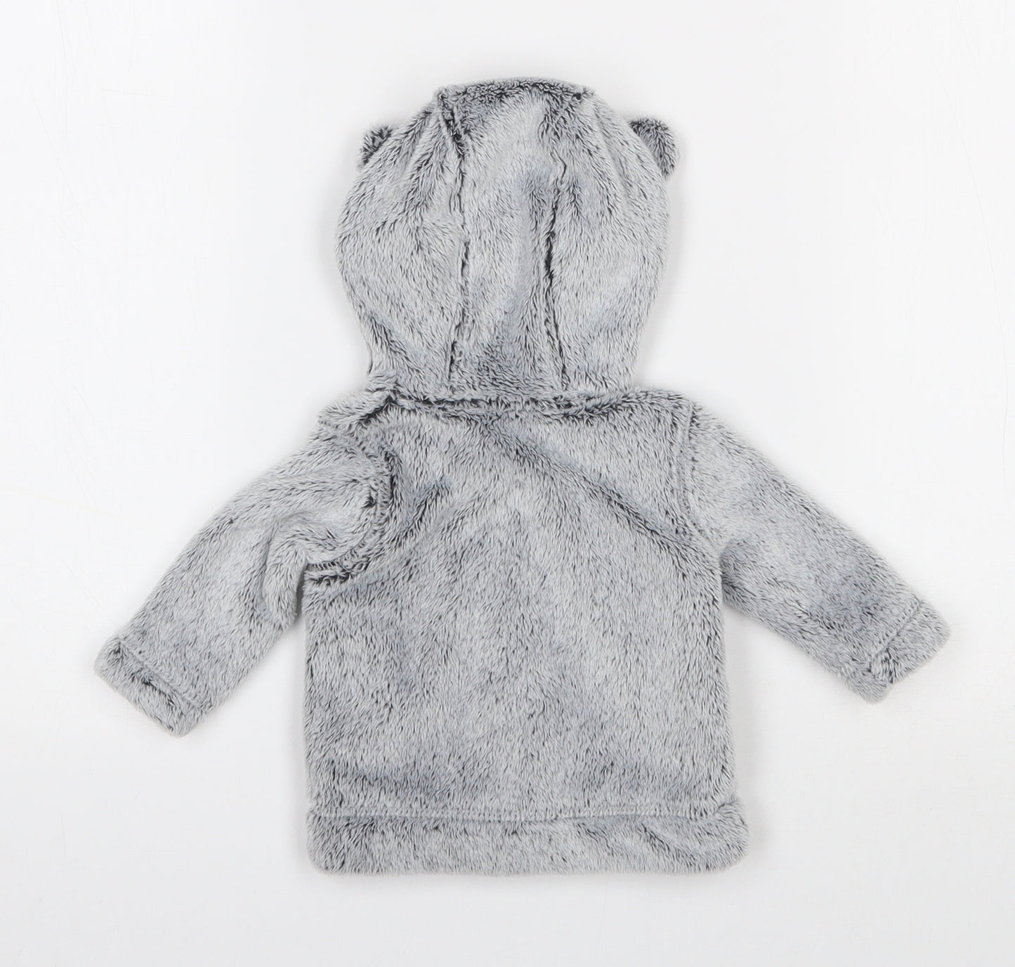 George   Baby Grey  100% Polyester Full Zip Jumper Size 0-3 Months  Zip - First size