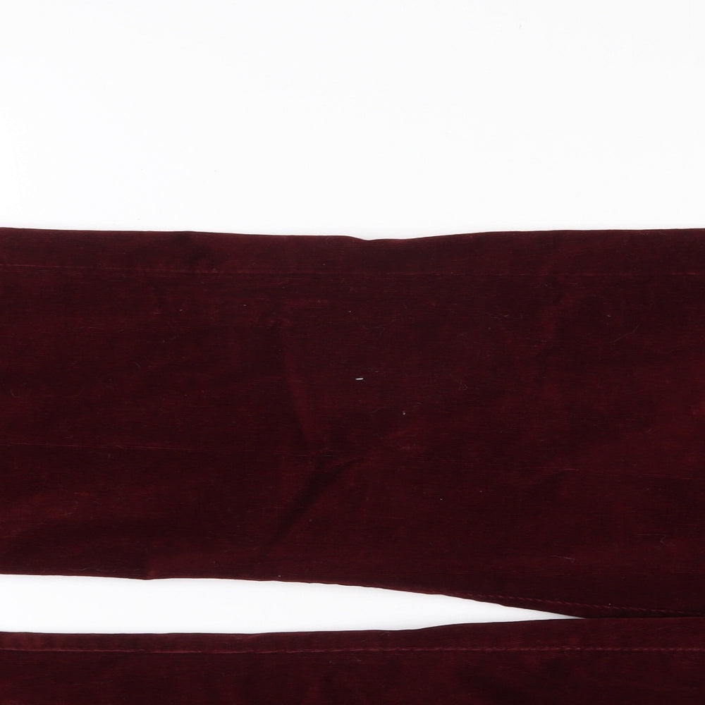 BHS Womens Red  Cotton Bootcut Jeans Size 18 L30 in Regular Zip