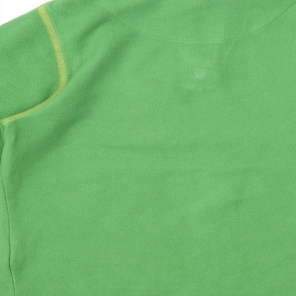 Marks and Spencer Boys Green  Polyester Pullover Sweatshirt Size 6-7 Years  Zip