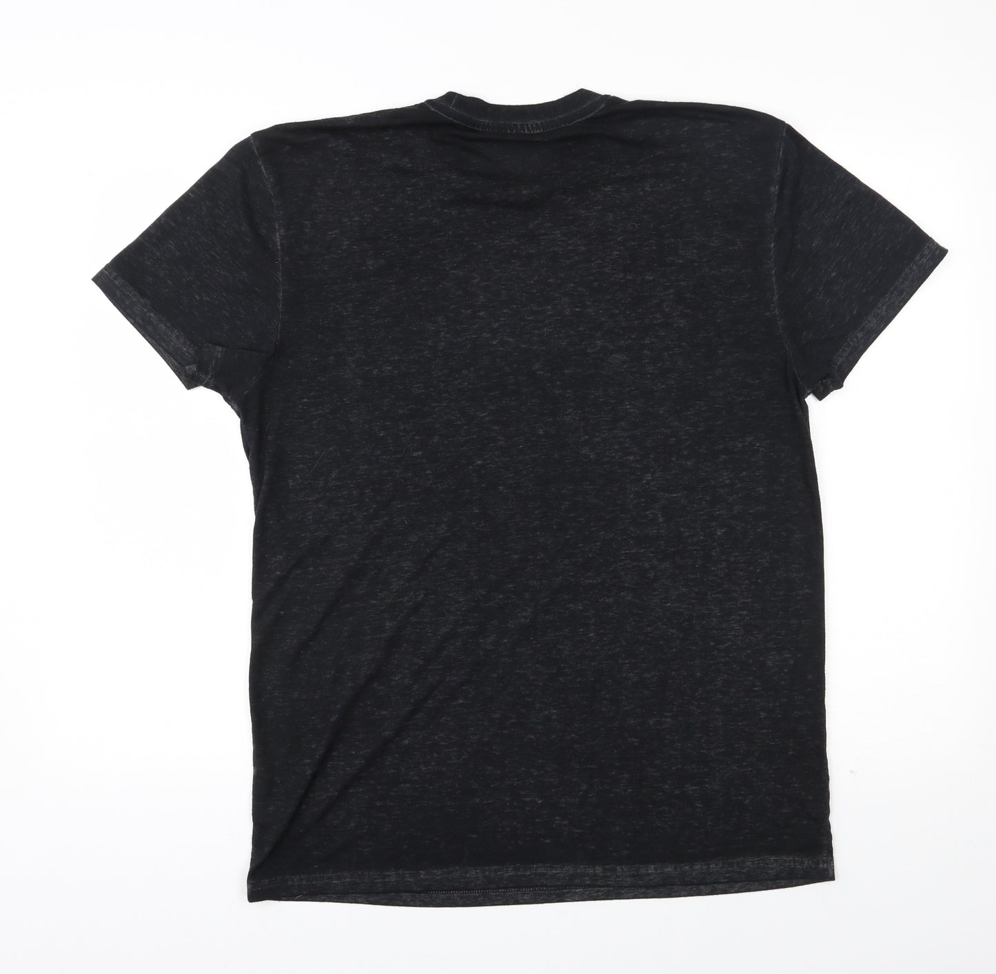 Hard Rock Cafe Mens Black  Cotton  T-Shirt Size L Round Neck