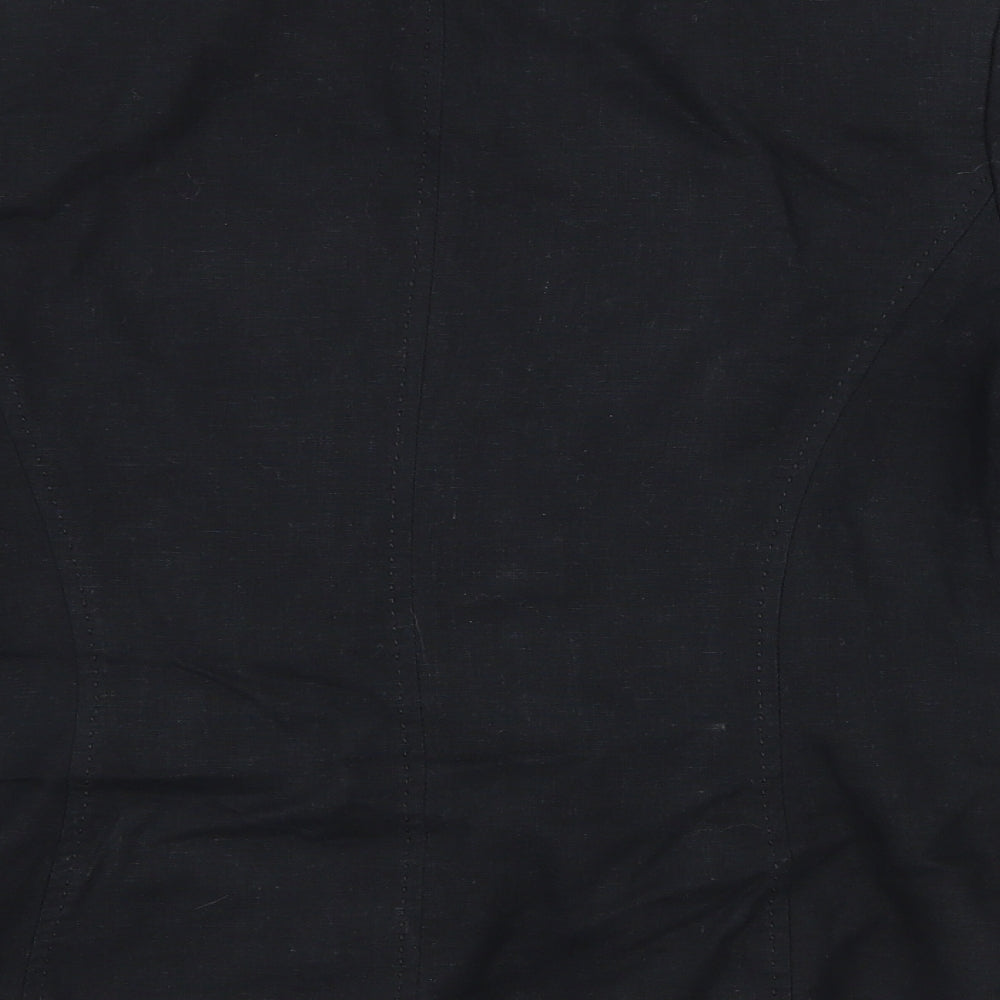 Marks and Spencer Womens Black   Jacket Blazer Size 12  Button