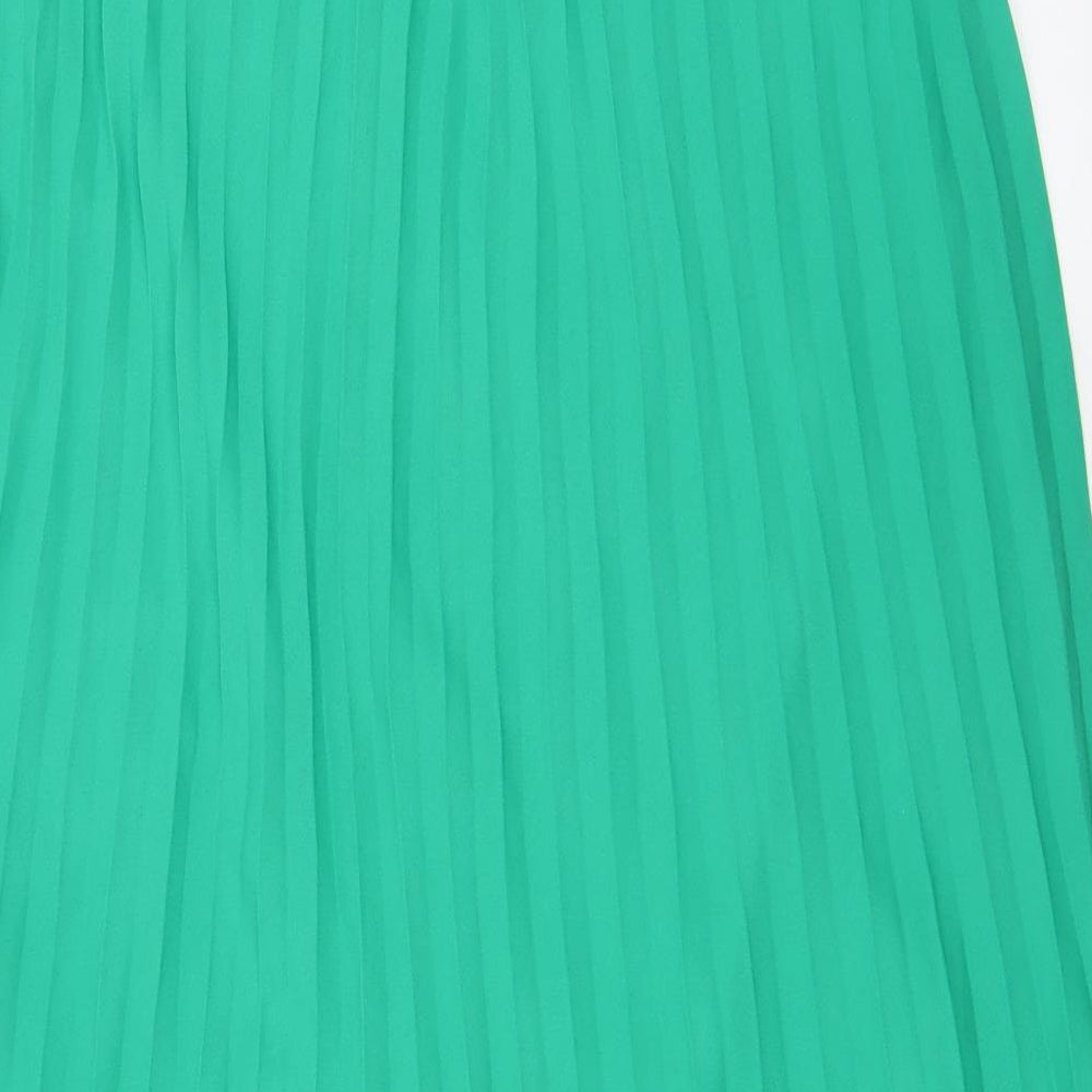 Joanna Hope Womens Green  Polyester Trapeze & Swing  Size 10  Round Neck Button