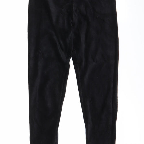 Marks and Spencer Womens Black  Cotton Jogger Leggings Size 10 L27.5 in