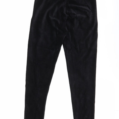 Marks and Spencer Womens Black  Cotton Jogger Leggings Size 10 L27.5 in