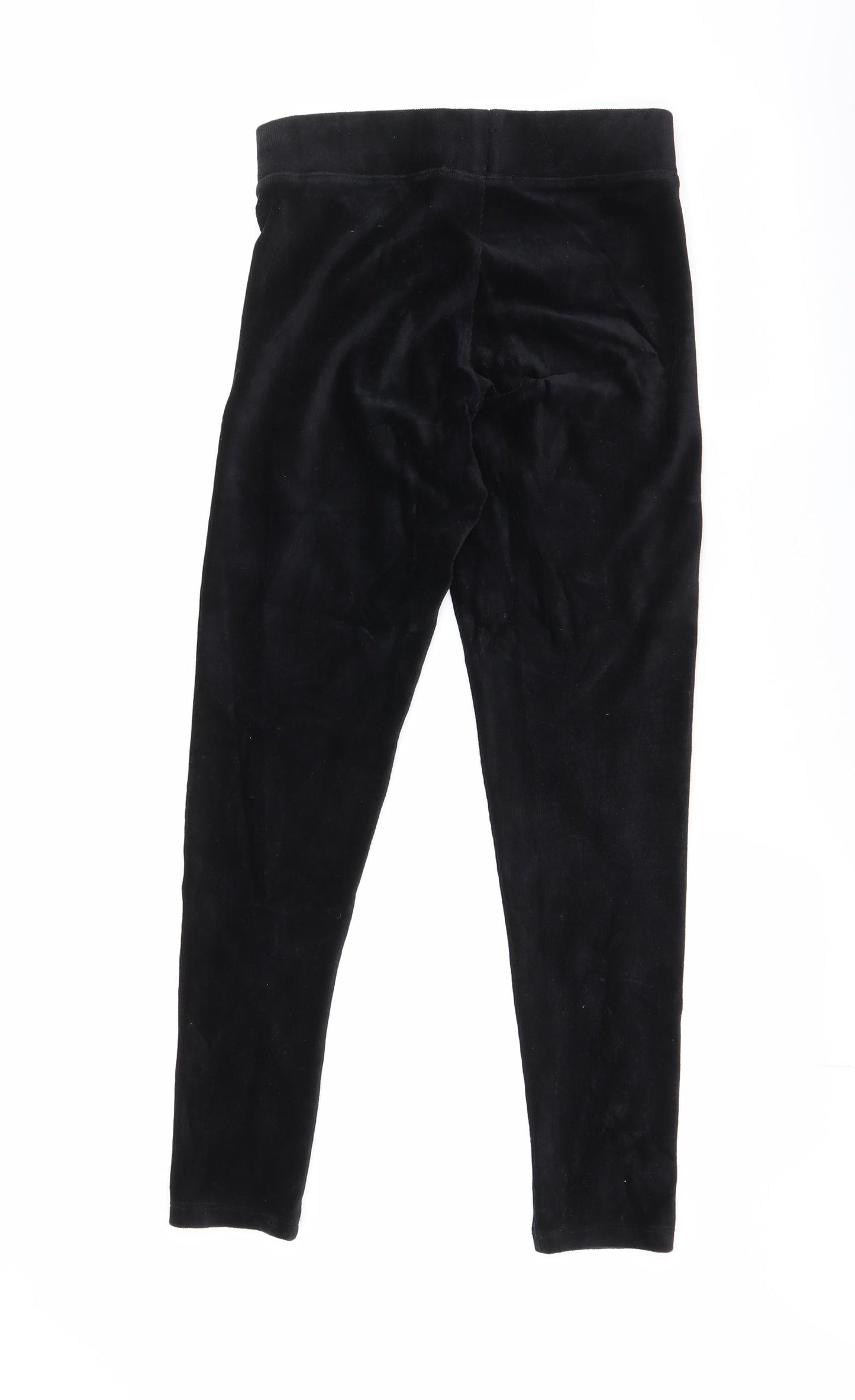 Marks and Spencer Womens Black  Cotton Jogger Leggings Size 10 L27.5 in