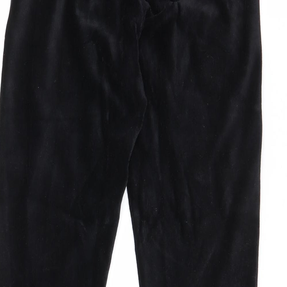 Marks and Spencer Womens Black  Cotton Jogger Leggings Size 10 L27.5 in