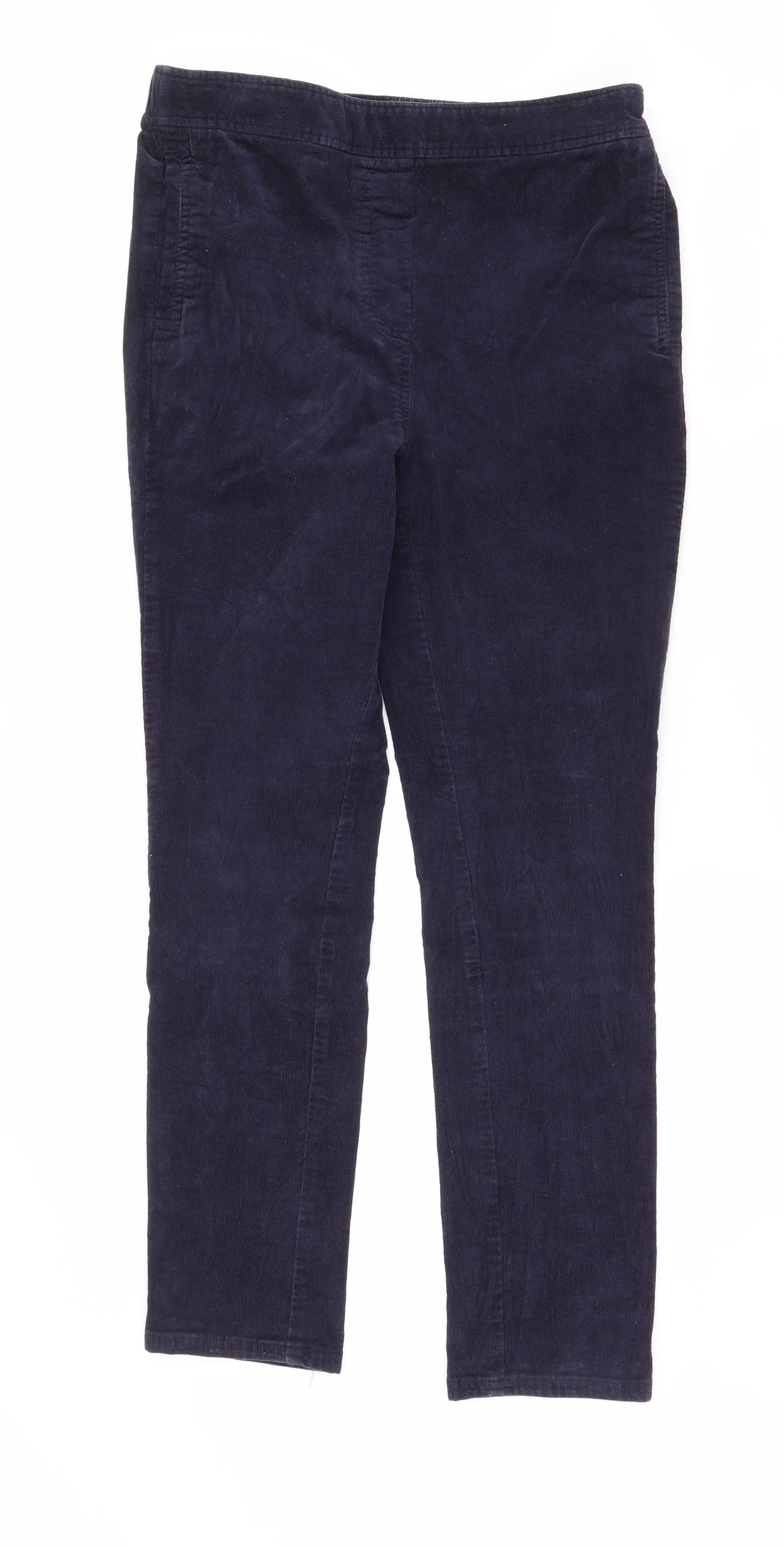 Marks and Spencer Womens Blue  Cotton Jegging Jeans Size 12 L27.5 in Slim