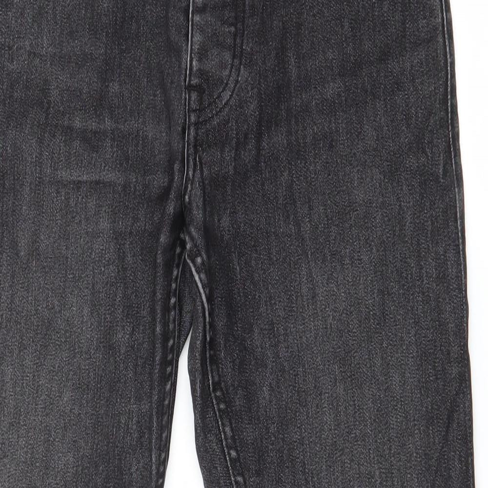 Denim & Co. Mens Black  Cotton Skinny Jeans Size 30 L30 in Slim Button