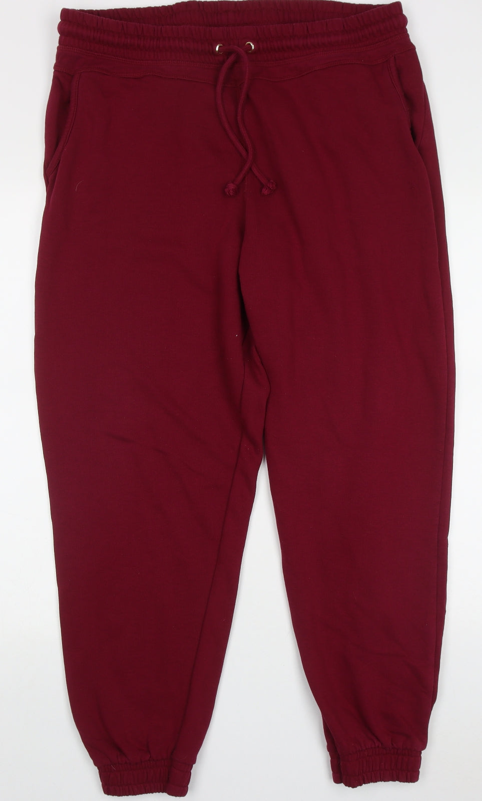 Very Womens Purple  Cotton Jogger Trousers Size 20 L28 in Regular Tie