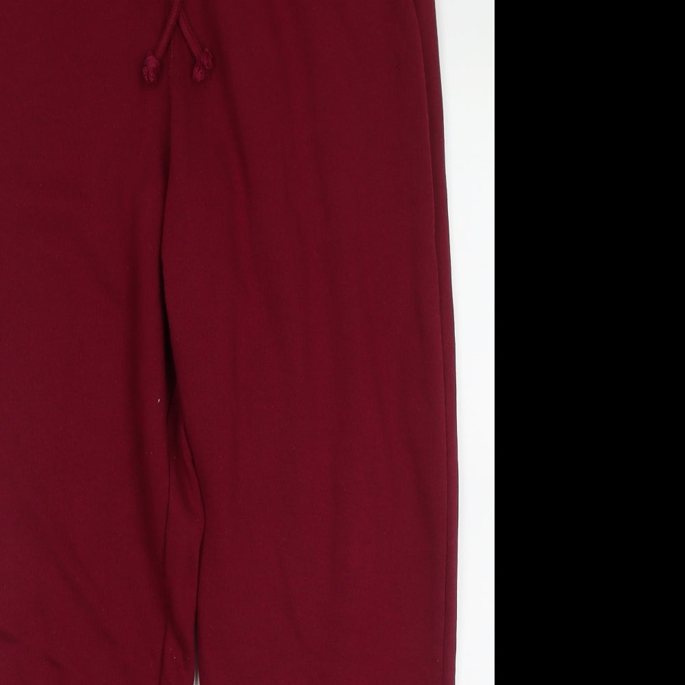 Very Womens Purple  Cotton Jogger Trousers Size 20 L28 in Regular Tie