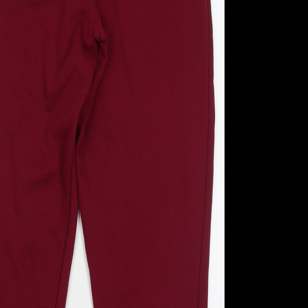 Very Womens Purple  Cotton Jogger Trousers Size 20 L28 in Regular Tie