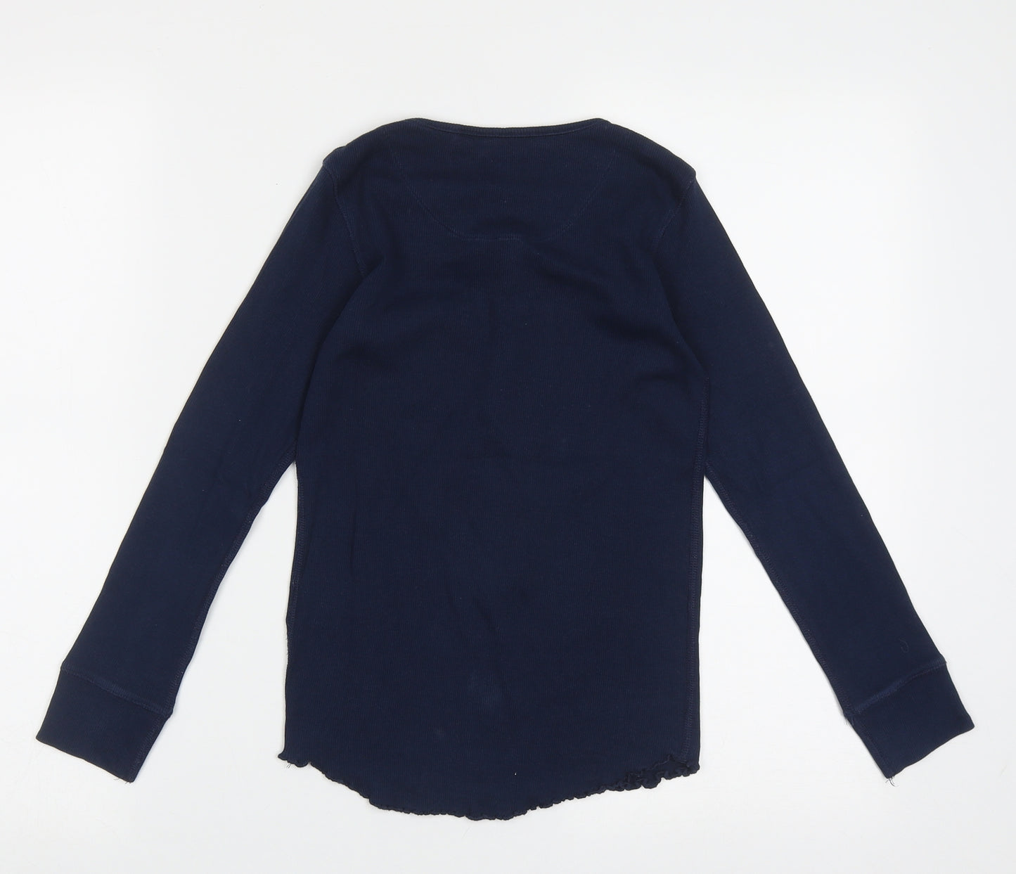 NEXT Girls Blue  Cotton Cami Pyjama Top Size 9 Years  Pullover - Lettuce Edging