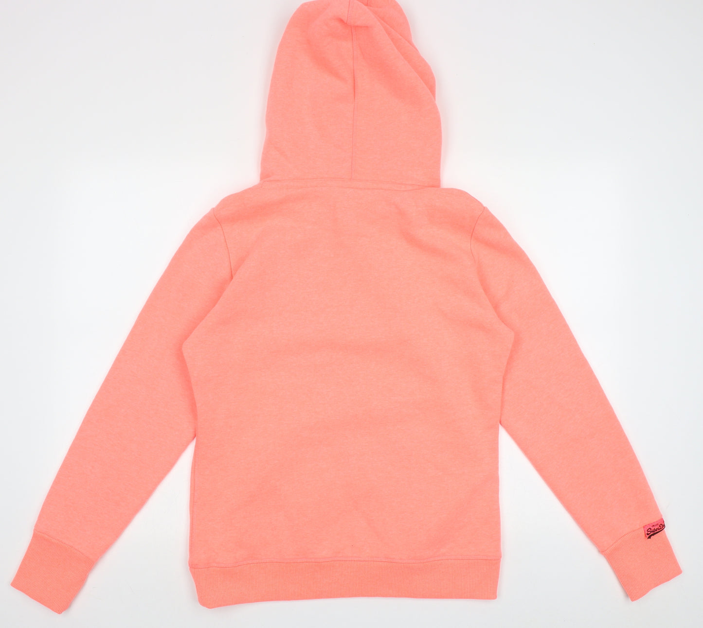 Superdry Womens Pink  Cotton Pullover Hoodie Size L  Pullover