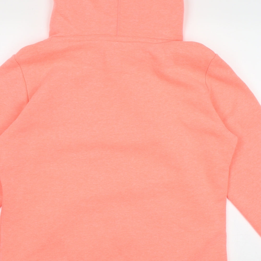 Superdry Womens Pink  Cotton Pullover Hoodie Size L  Pullover