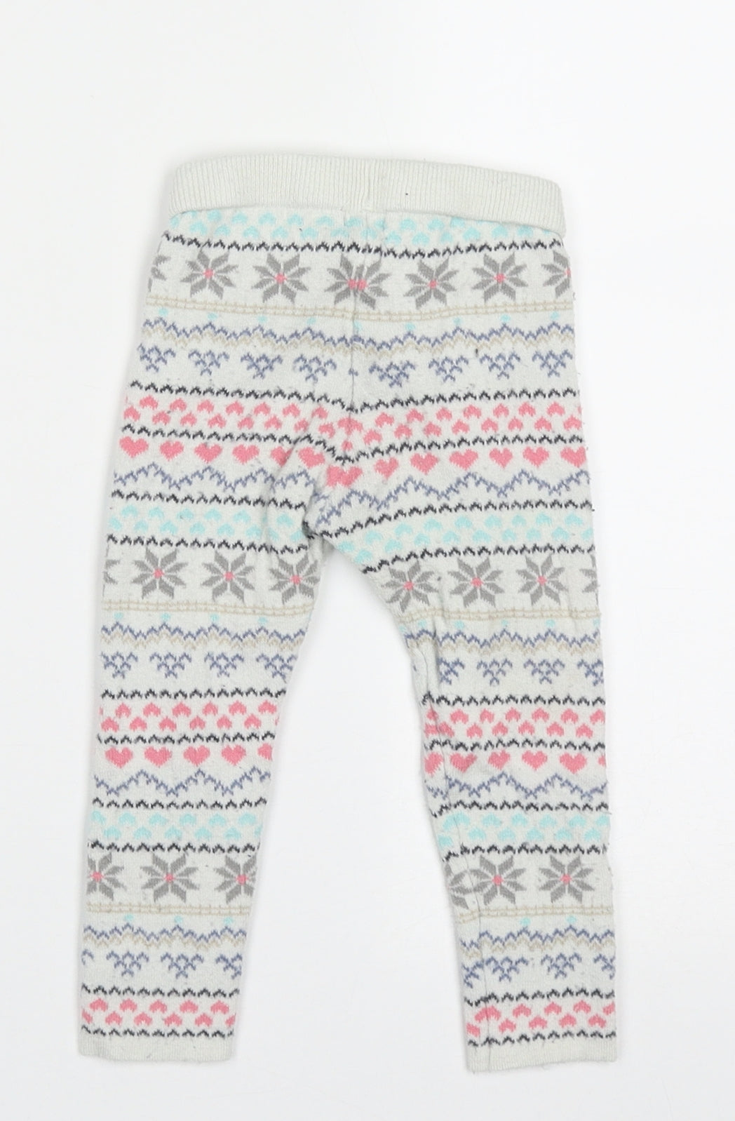 Young Dimension Girls Multicoloured Geometric Viscose Capri Trousers Size 2-3 Years  Regular Pullover