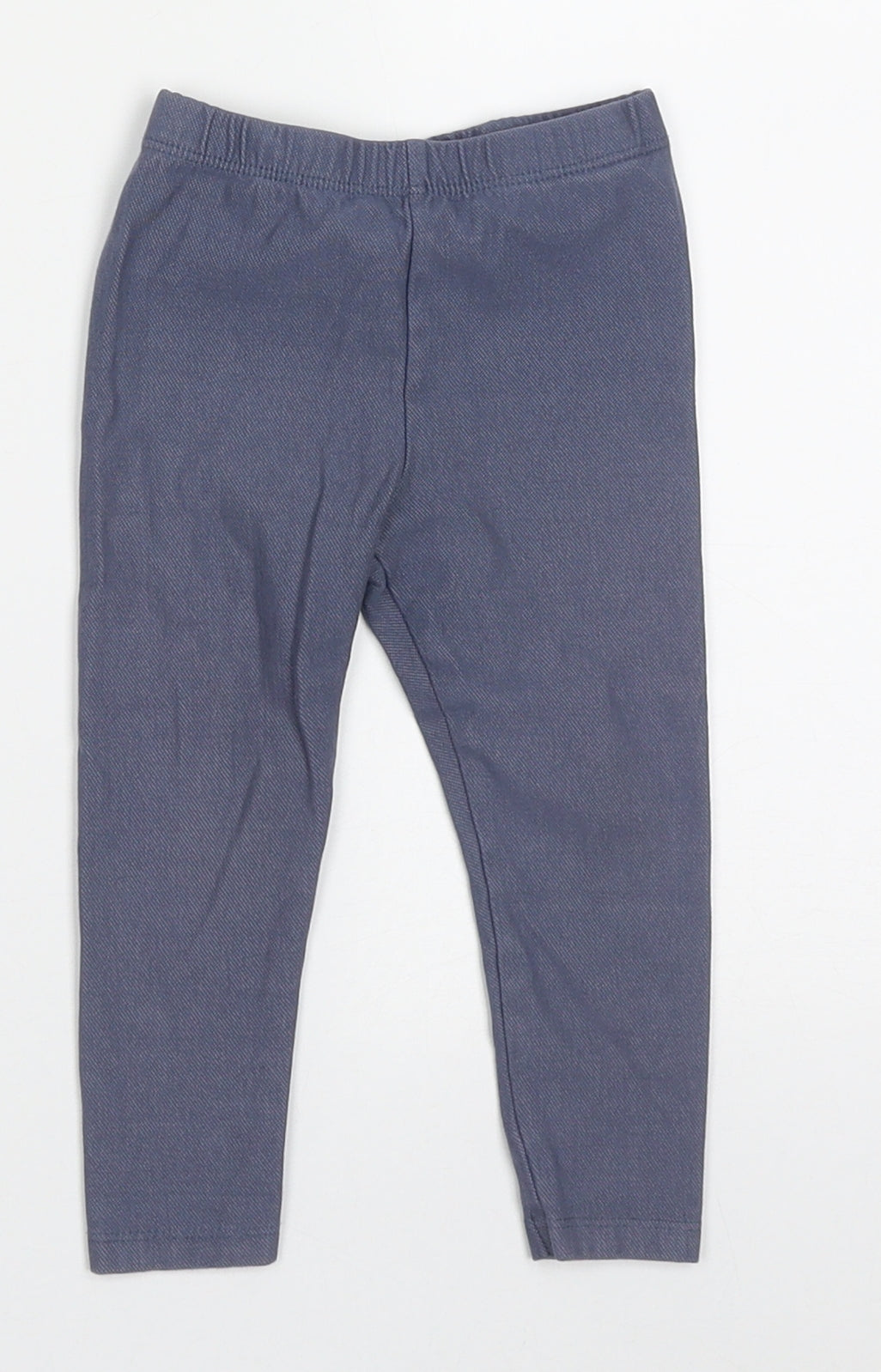 Dunnes Stores Girls Blue  Cotton Capri Trousers Size 12-18 Months  Pullover