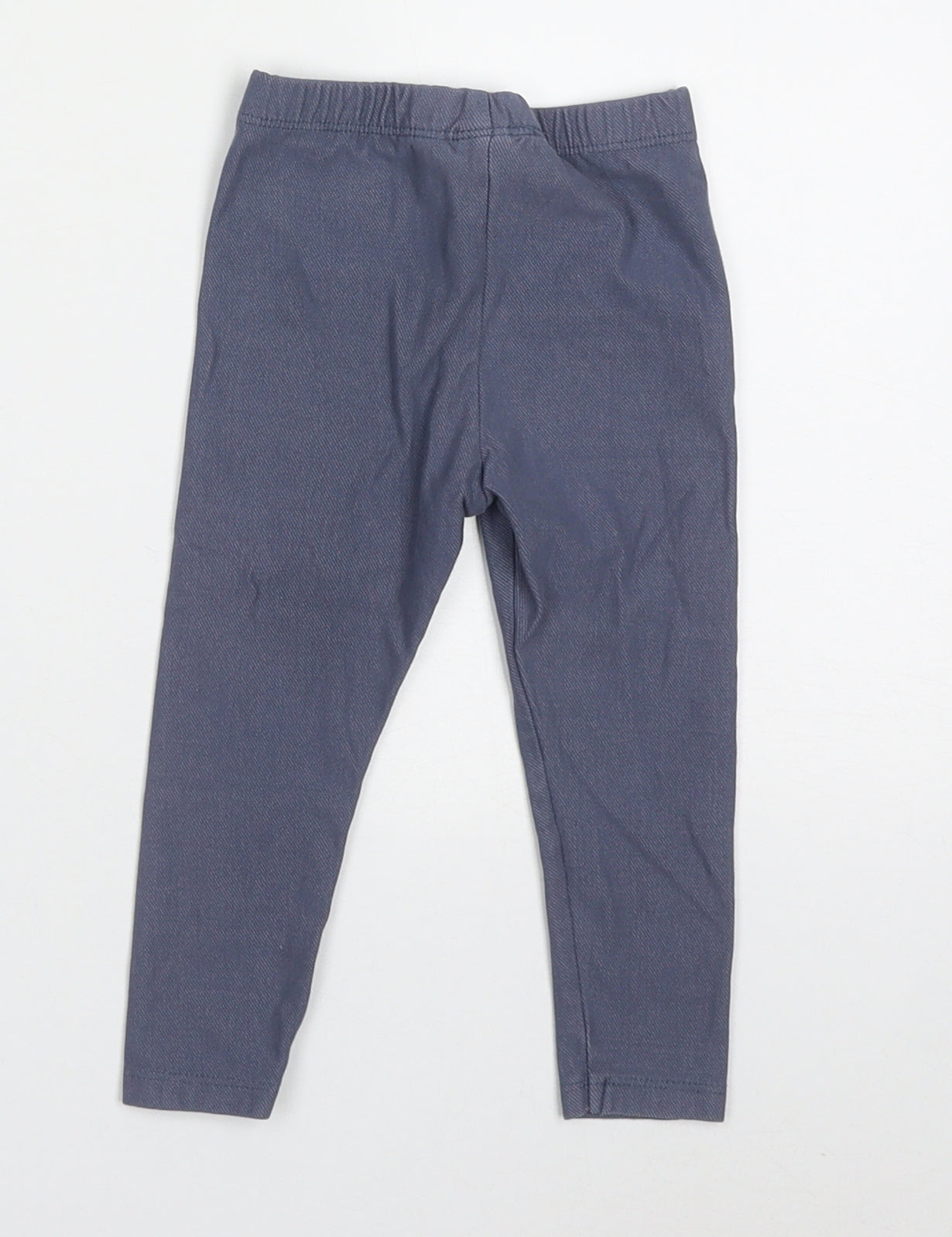 Dunnes Stores Girls Blue  Cotton Capri Trousers Size 12-18 Months  Pullover