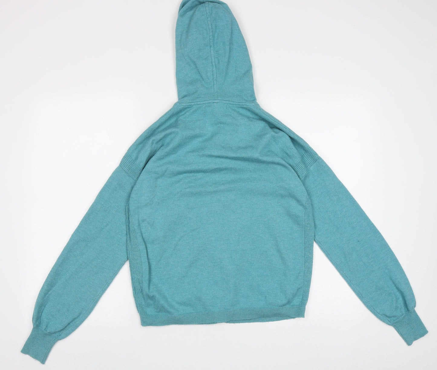 NEXT Womens Blue Crew Neck  Polyester Cardigan Jumper Size S