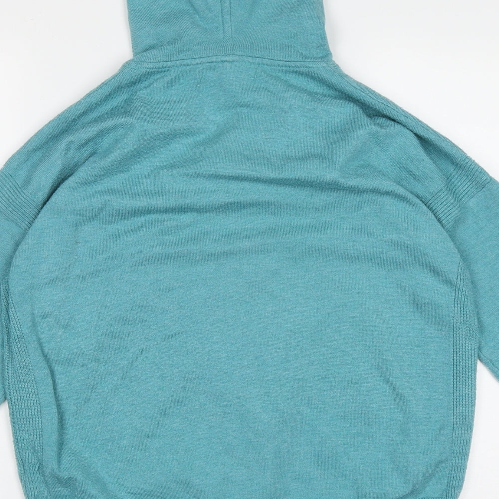 NEXT Womens Blue Crew Neck  Polyester Cardigan Jumper Size S