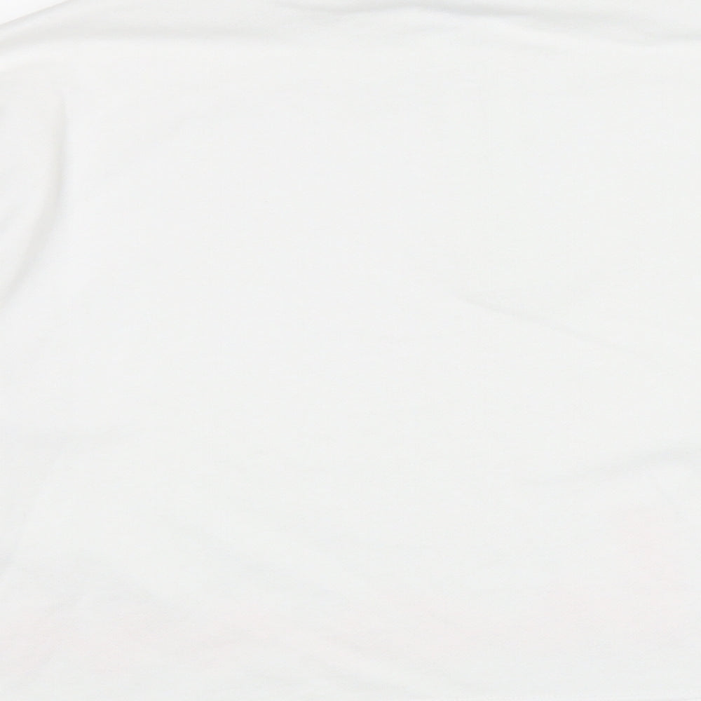 Champion Womens White  Polyester Pullover Sweatshirt Size L  Zip