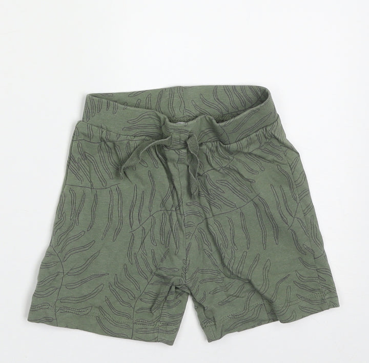 Primark Boys Green Camouflage Polyester Shorts Outfit/Set Size 9-12 Months Pullover