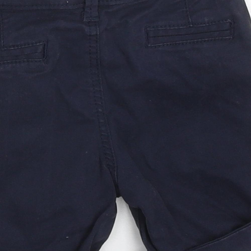 Primark Boys Blue  Cotton Shorts Outfit/Set Size 9-12 Months  Button