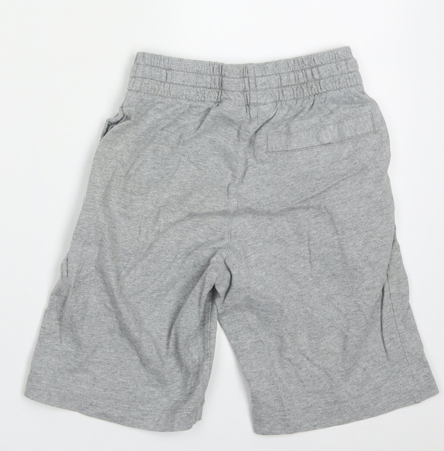 Nike Boys Grey  Cotton Sweat Shorts Size 8-9 Years  Regular Tie