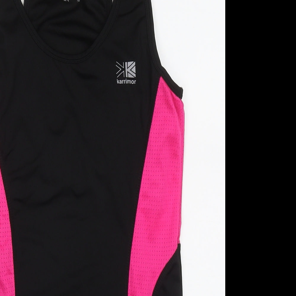 Karrimor Womens Pink  Polyester Basic Tank Size 10 Scoop Neck Pullover