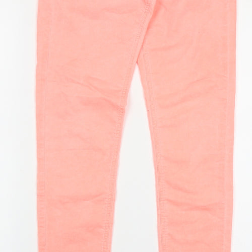 spaccio Womens Pink  Cotton Capri Trousers Size S L30 in Regular Button