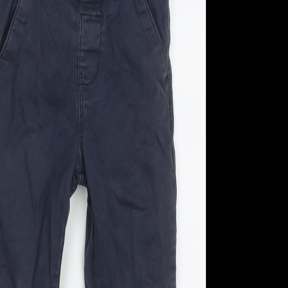 NEXT Boys Blue  Cotton Capri Trousers Size 2 Years  Regular Button
