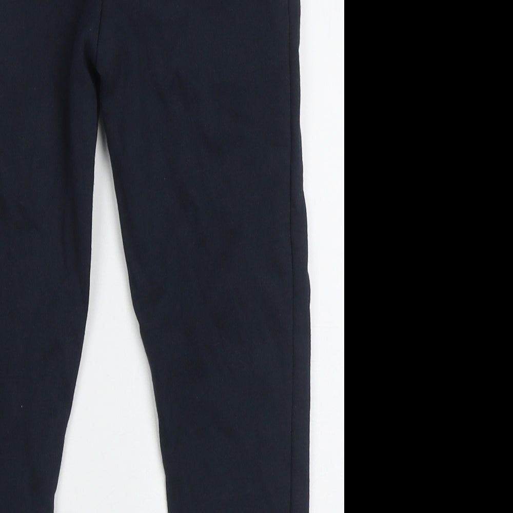 Dunnes Stores Boys Blue  Cotton Jogger Trousers Size 4 Years  Regular Tie