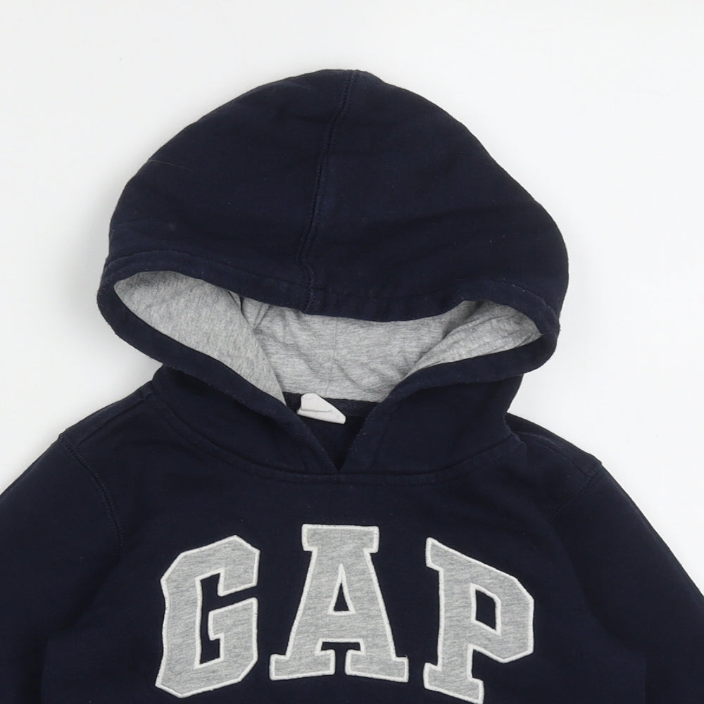 Gap Boys Blue  Cotton Pullover Hoodie Size 3 Years  Pullover