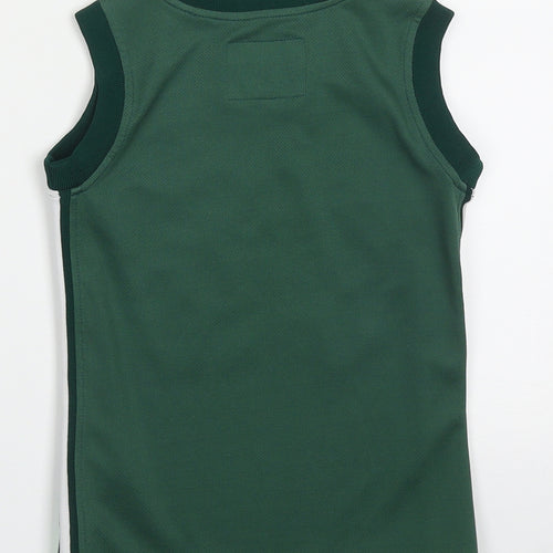 official merchandise  Boys Green  Polyester Basic Tank Size 6-7 Years Crew Neck Pullover - The Celtic Football Club